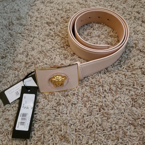 NWT GIANNI VERSACE Women Belt Peach/Nude main image 6